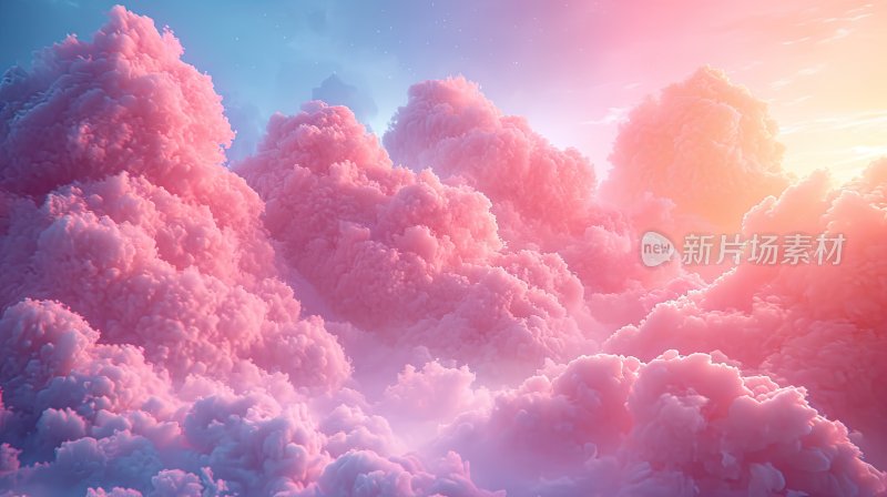 3D云层，梦幻唯美可爱天空云层