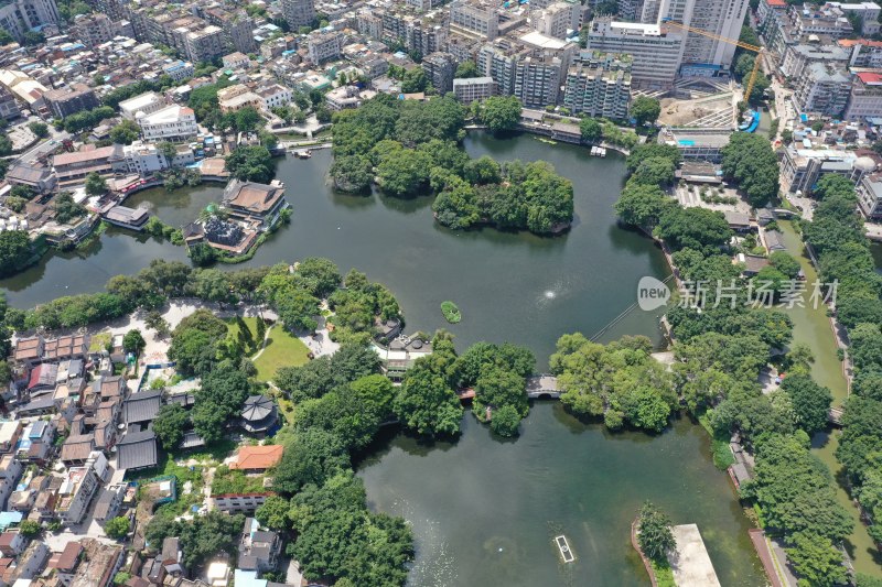 广州荔湾湖航拍