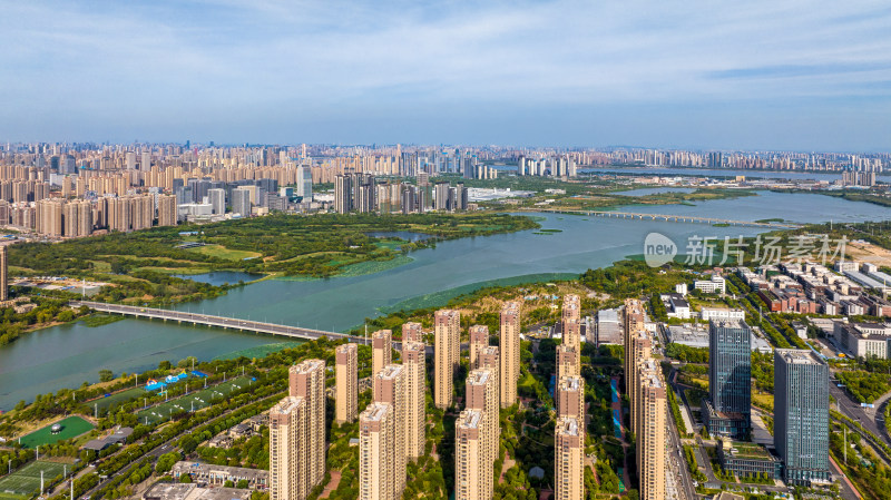 武汉汉阳南太子湖城市风光