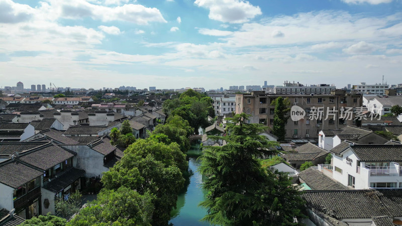 航拍江苏苏州平江历史文化街区