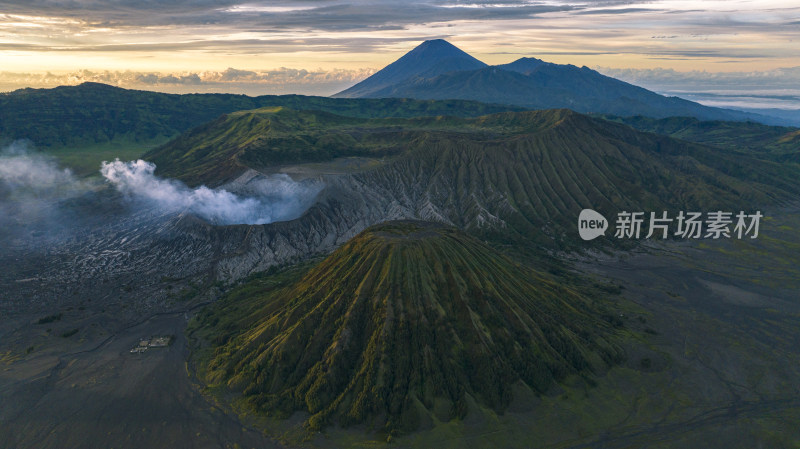 印尼东爪哇岛bromo火山航拍