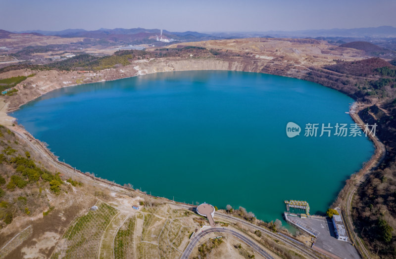 生态整治后的马鞍山南山矿风光