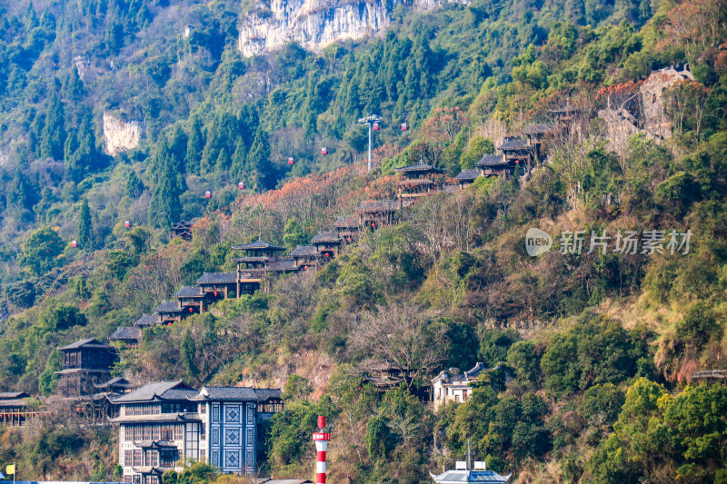 湖北宜昌三峡人家景区长江西陵峡灯影峡江域