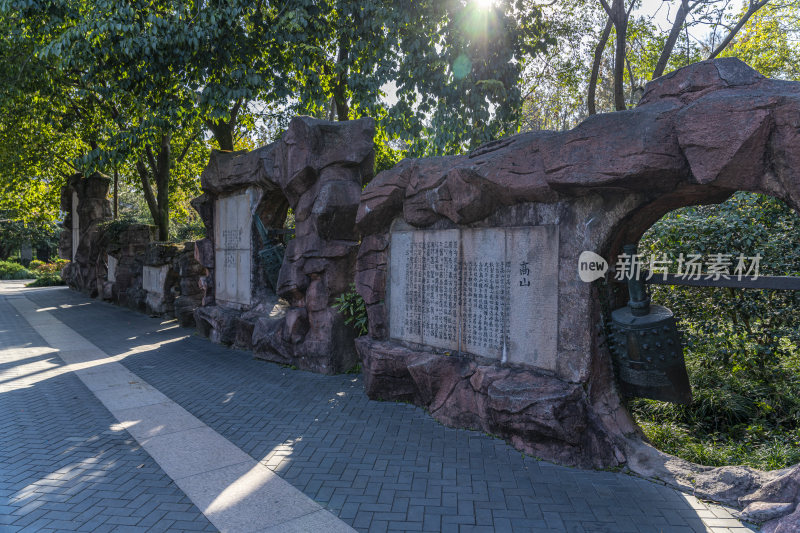 杭州西子湖畔杭州花圃风景