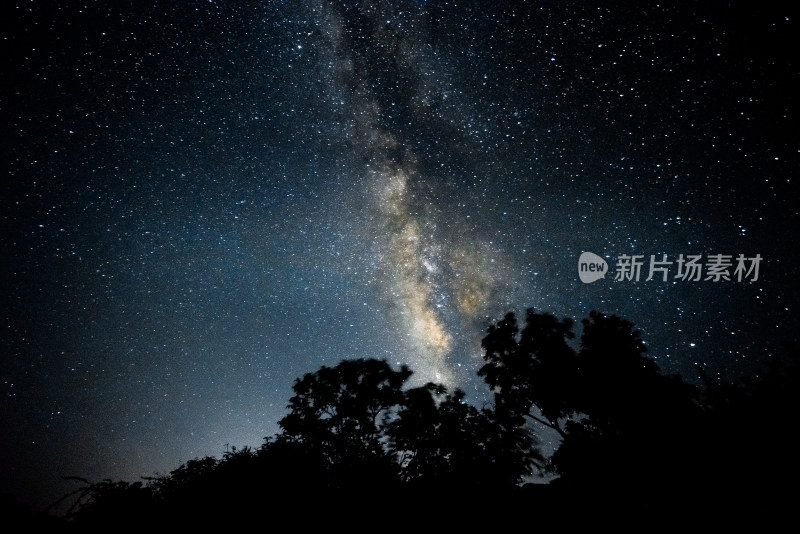 广西桂林山水星空银河