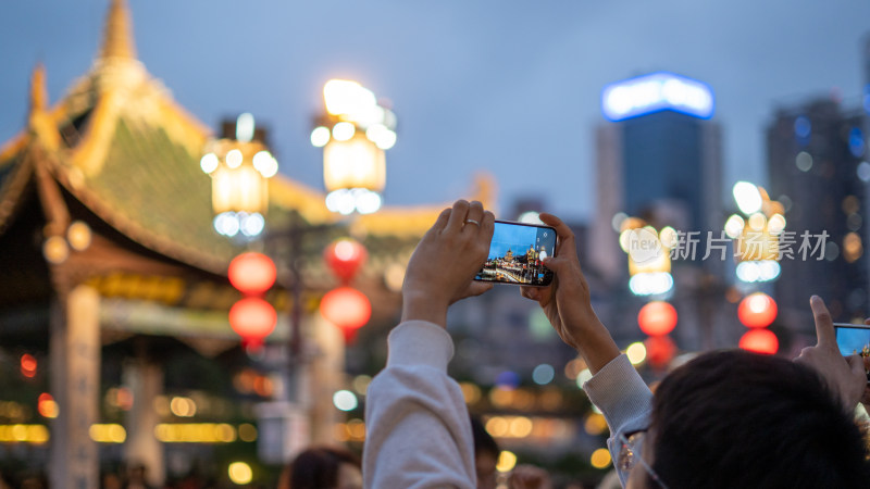 五一劳动节假期贵阳地标景点甲秀楼游玩