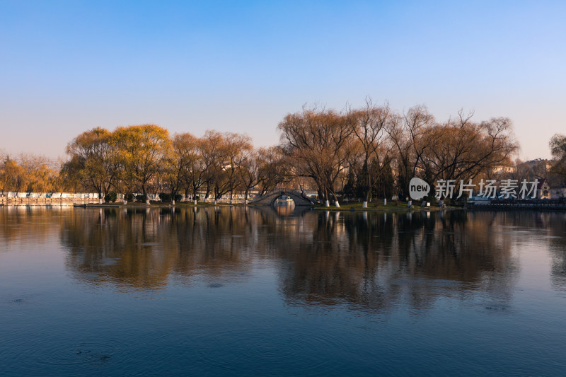 山东济南百脉泉景区东麻湾万泉湖章丘