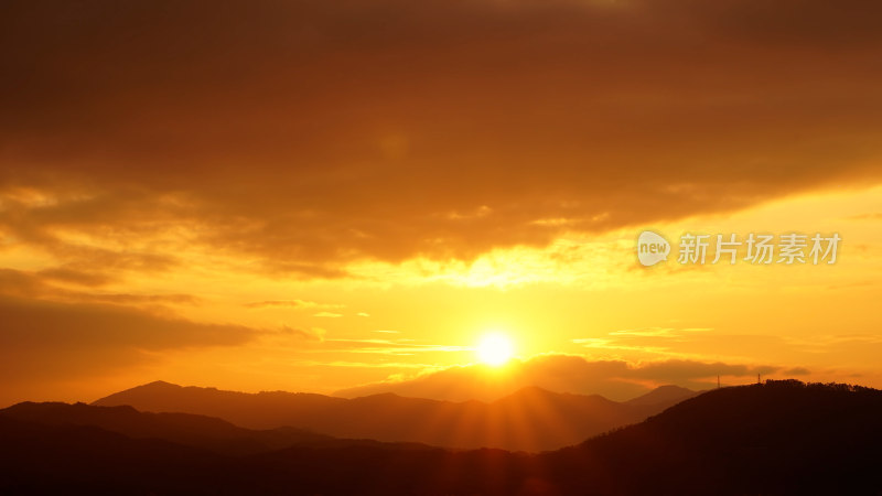 唯美乡村摄影照片农村日落日出夕阳黄昏傍晚