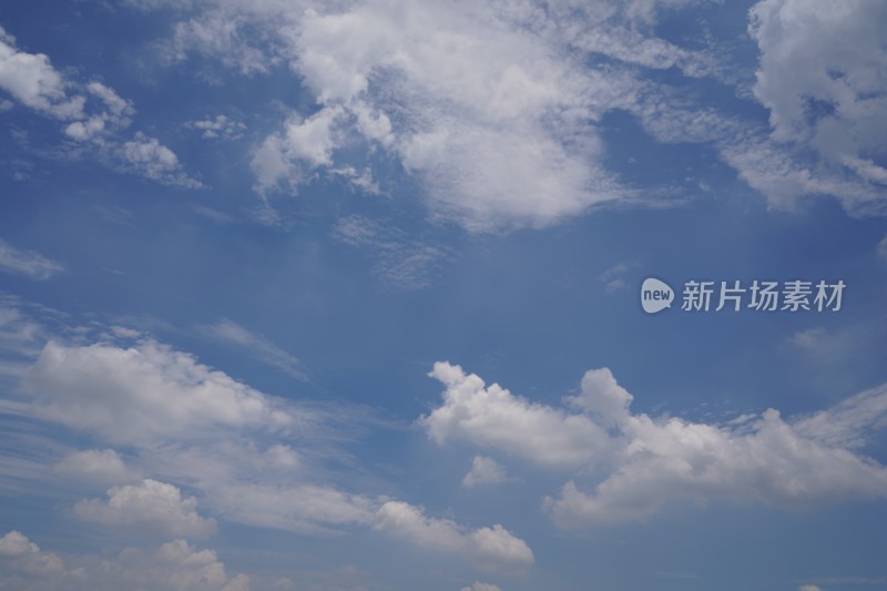 唯美天空蓝天白云延时云朵飘动夏天小清新云