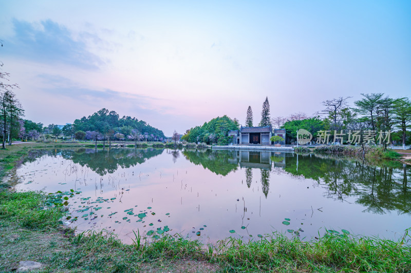 广州番禺大学城郭氏宗祠传统建筑老房屋