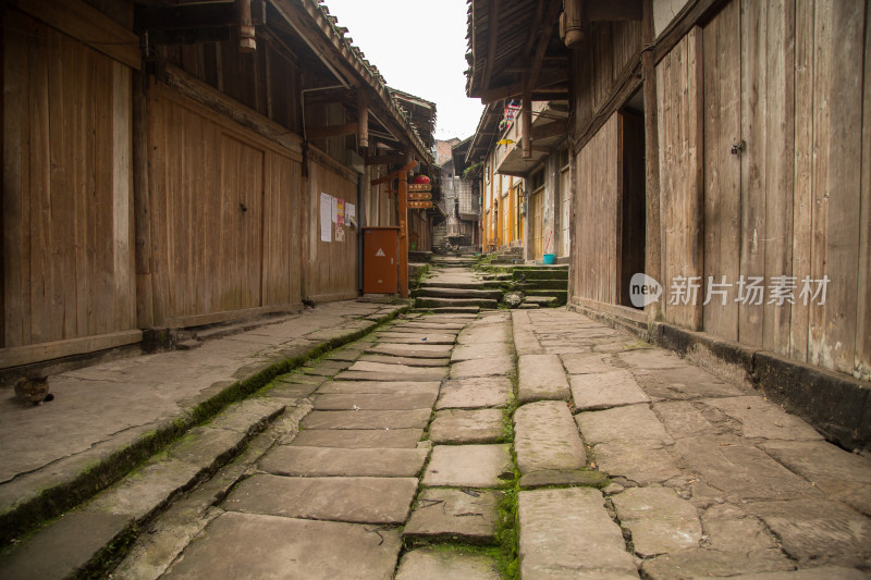 宁静的乡村古镇街道