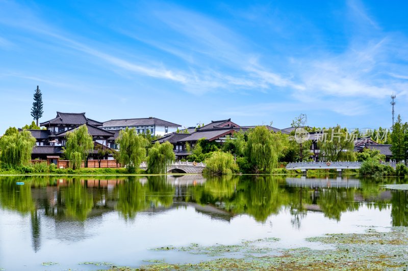 江苏省宿迁项王故里景区的真如禅寺