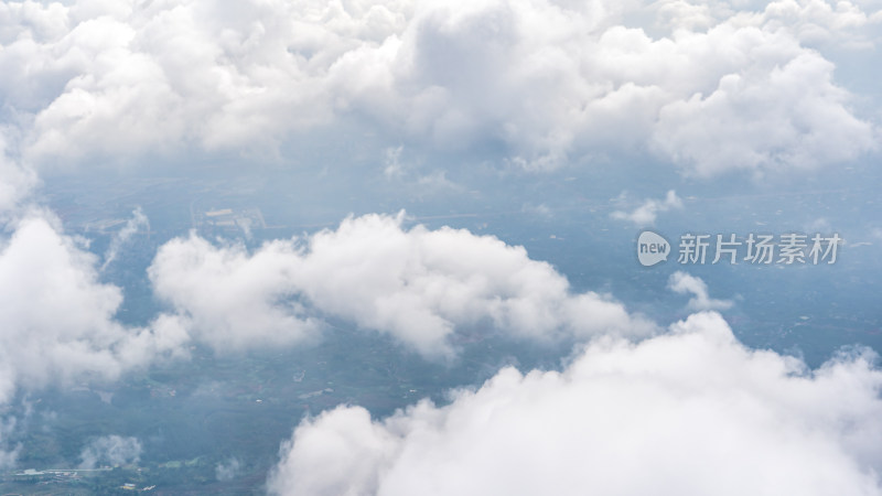 飞机上拍到的云层
