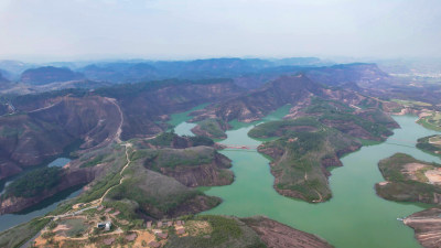 湖南郴州高倚岭风景区丹霞地貌航拍