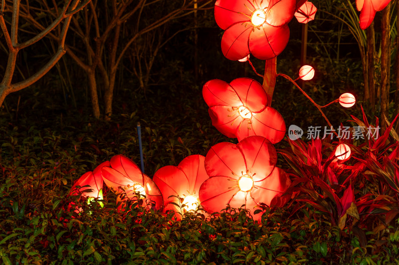 户外夜景灯展彩灯灯光秀