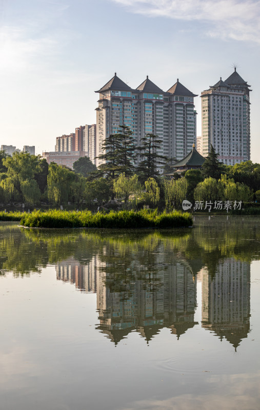 陕西西安兴庆宫公园景点景观