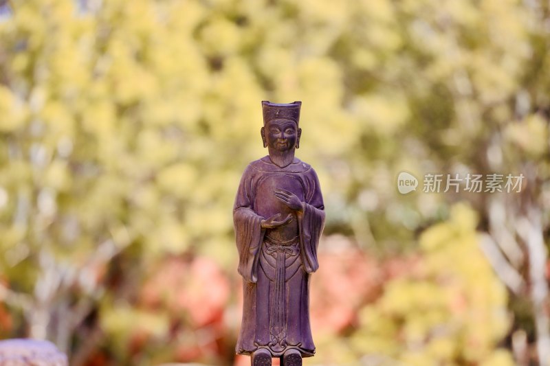 春日中的北京天坛公园斋宫风景优美