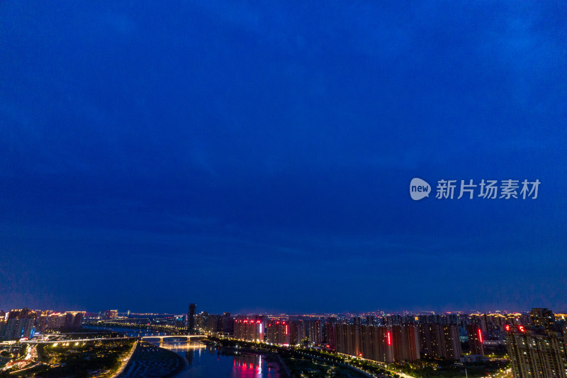 福建泉州城市夜景航拍摄影图