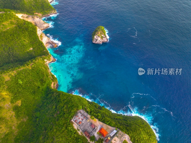 巴厘岛海岛风光航拍