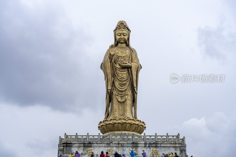 浙江普陀山南海观音风光