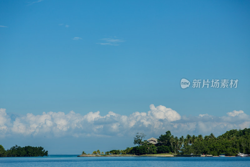 碧海蓝天的美景