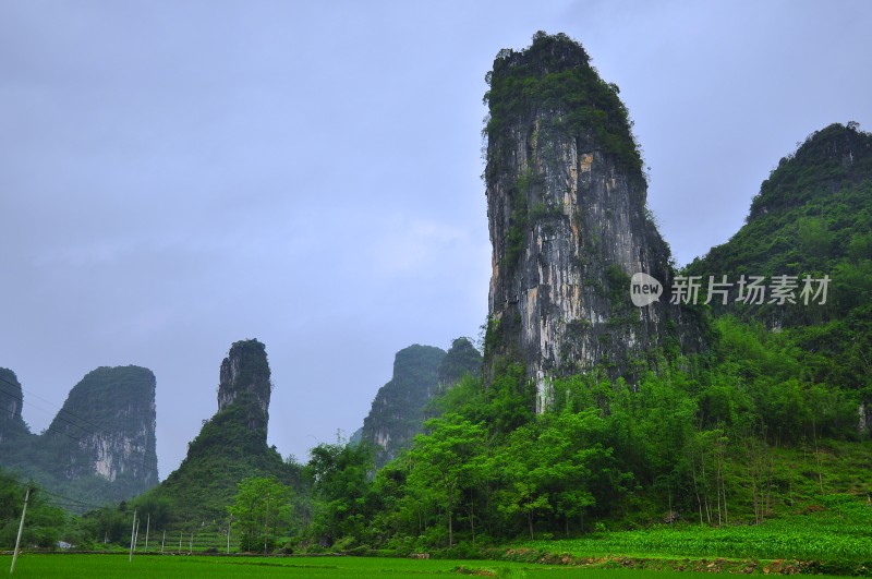 河池盘阳河山青冰秀倒影迷人小桥流水好风光