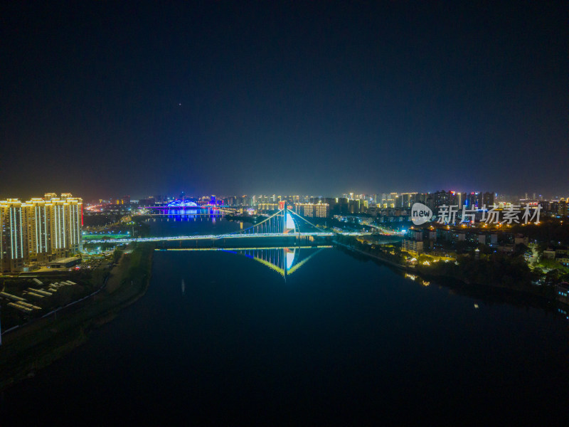 江西上饶大桥夜景