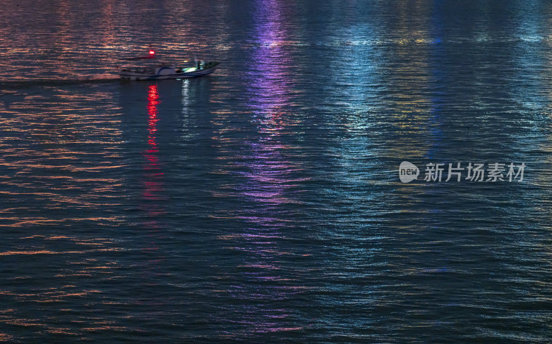 杭州钱江新城城市阳台夜景