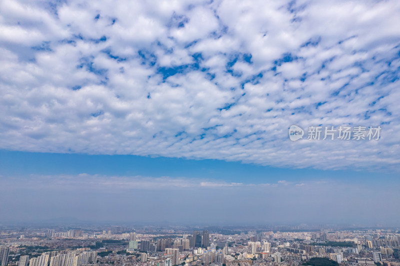 东莞城市中央广场CBD航拍摄影图