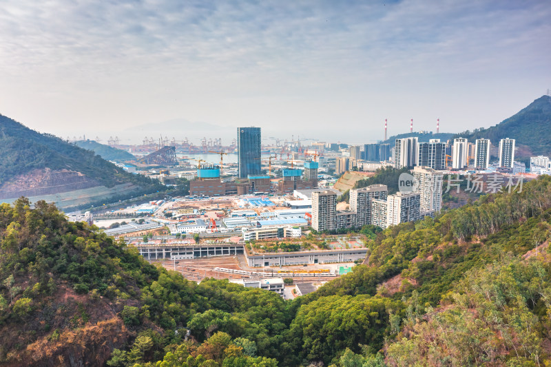 深圳市南山区蛇口区城市风光航拍