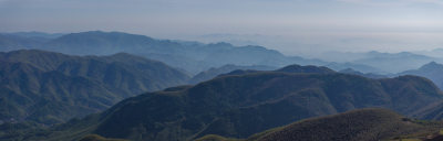 杭州余杭黄湖王位山春天航拍全景