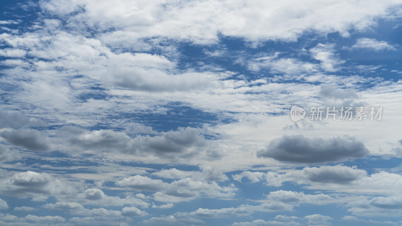 多云天气下的广阔天空全景