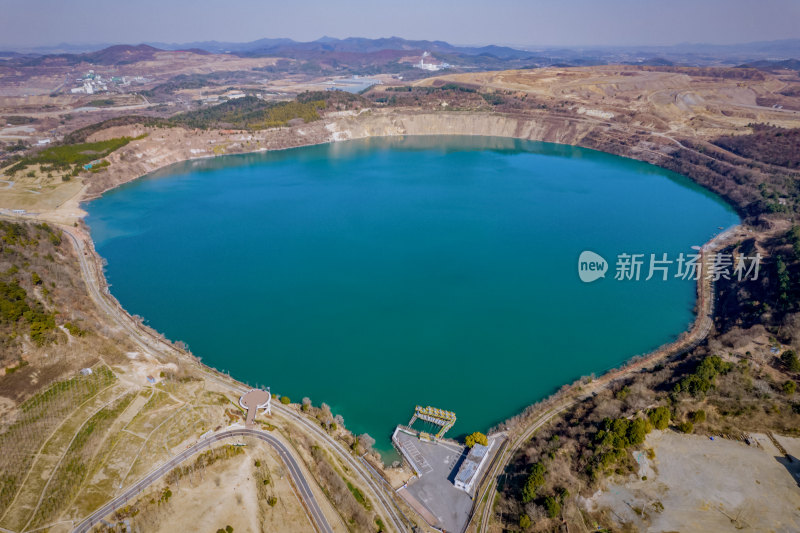 生态整治后的马鞍山南山矿风光