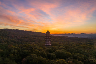 南京秋天 灵谷寺 灵谷塔 南京宣传片