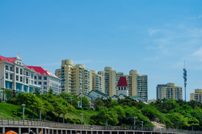 青岛麦岛湾海景花园大酒店的风光