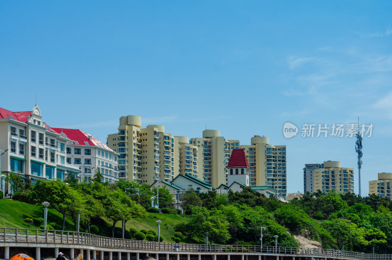 青岛麦岛湾海景花园大酒店的风光