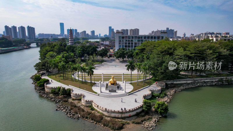 广东东莞城市建设城市大景航拍图