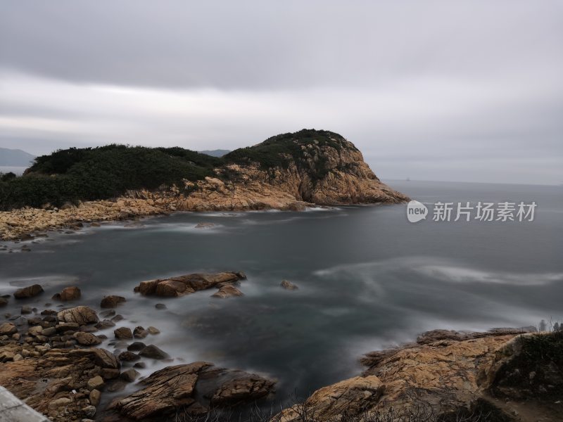 海岸线/海边/延迟摄影/海岛/沙滩/岩石