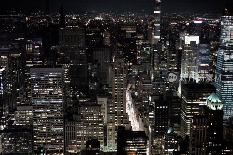 纽约曼哈顿夜景