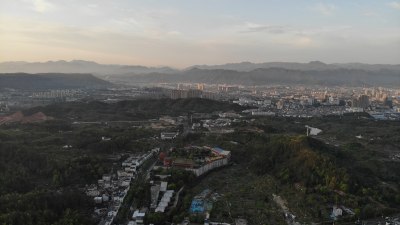 浙江天台山国清寺航拍