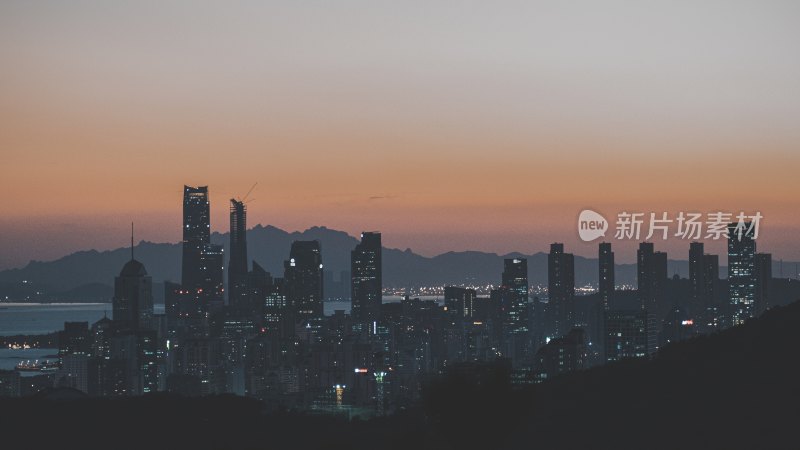 青岛浮山夜景