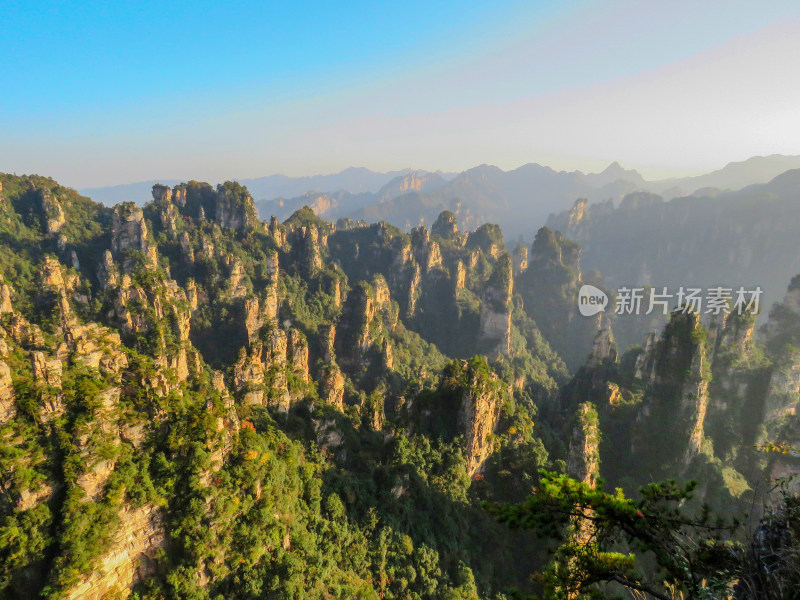 中国湖南张家界国家森林公园旅游风光