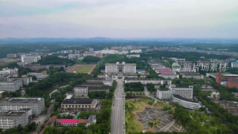 航拍湖南湘潭大学航拍