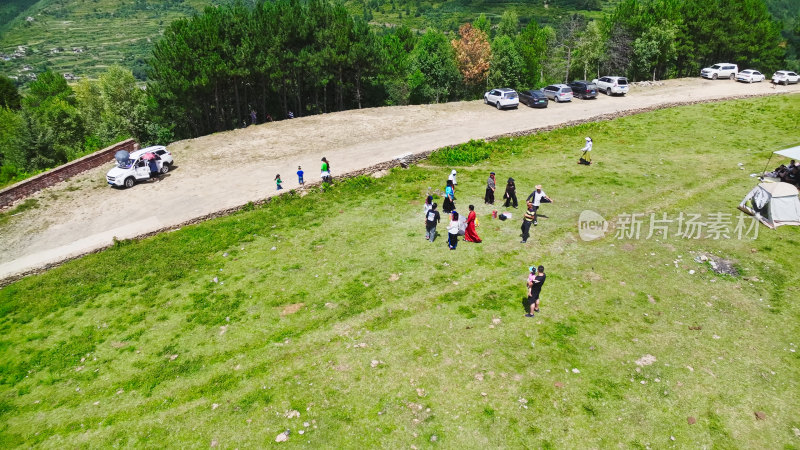 川西高原森林草地航拍