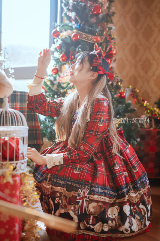 Lolita少女的圣诞写真