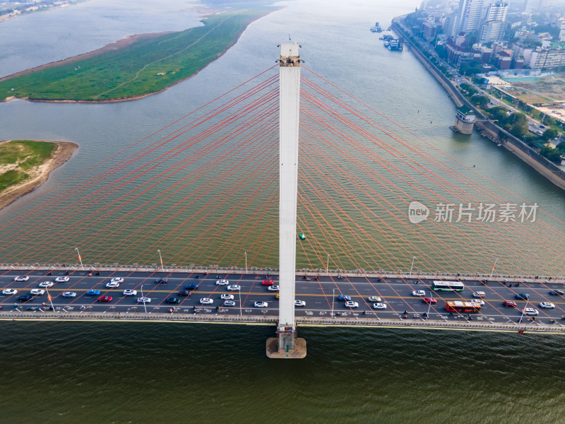 江西南昌城市风光地标建筑航拍图