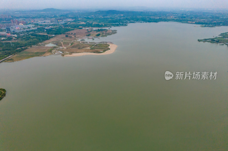 安徽蚌埠龙湖风景航拍图