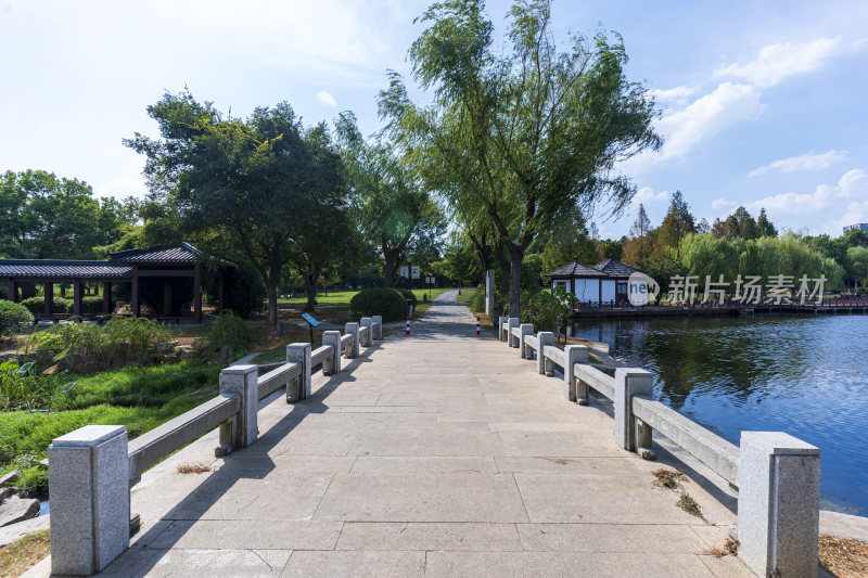 武汉蔡甸汤湖公园生态园林风景