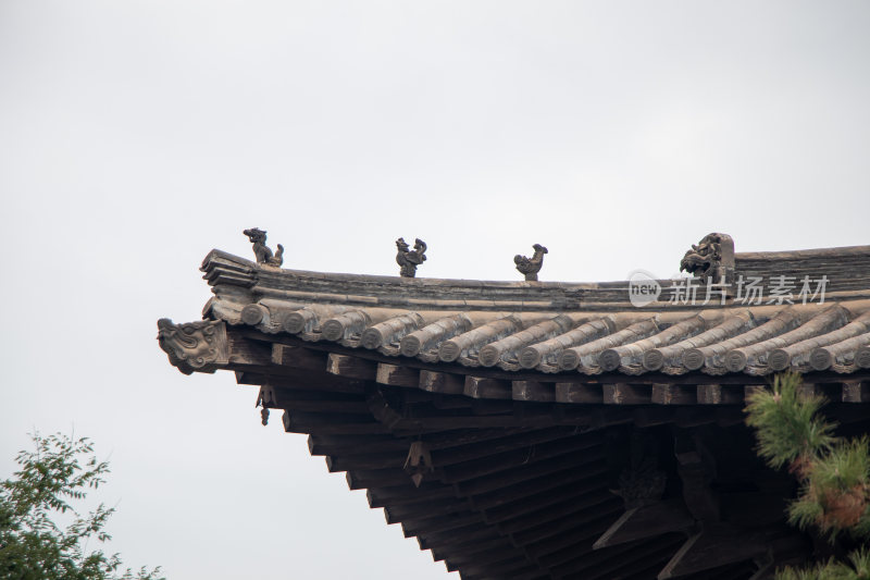 山西大同华严寺屋顶装饰