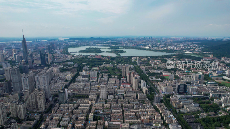 江苏南京城市风光高楼建筑航拍图